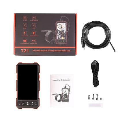 T21 4.5 inch IPS Color Screen 7.9mm Dual Camera Split Hard Cable Industrial Endoscope, Length:10m(Black Red) -  by buy2fix | Online Shopping UK | buy2fix