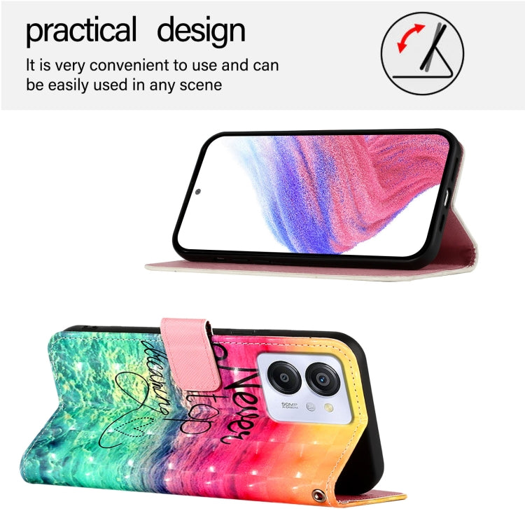 For Blackview Color 8 3D Painting Horizontal Flip Leather Phone Case(Chasing Dreams) - More Brand by buy2fix | Online Shopping UK | buy2fix