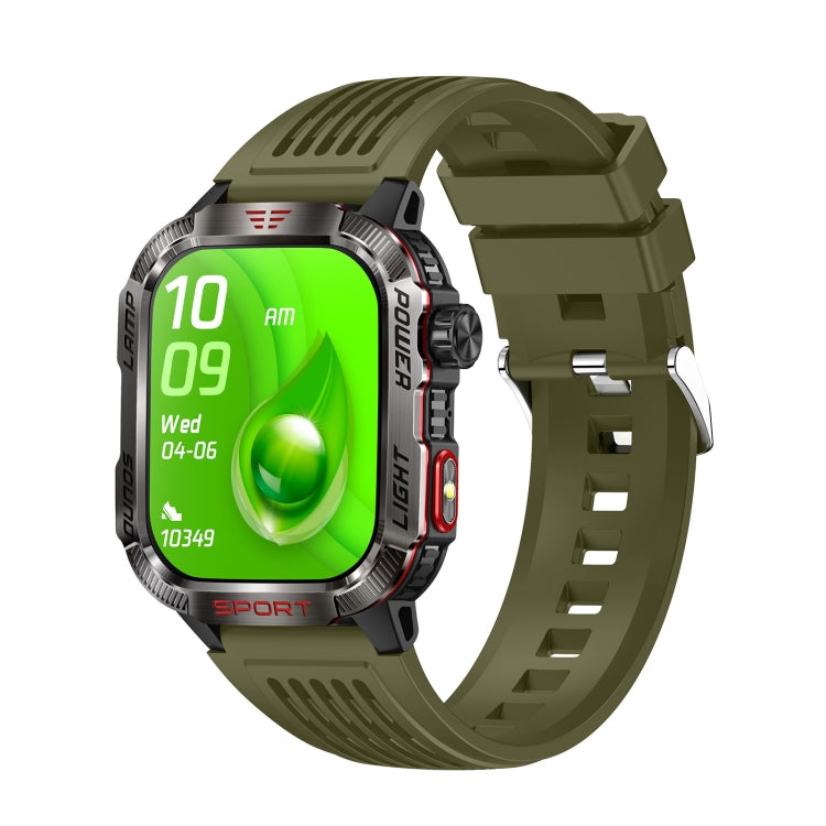 HT29 2.01 inch IPS Screen Triple Proof Smart Watch with Banknote Detector Light(Green) - Smart Watches by buy2fix | Online Shopping UK | buy2fix