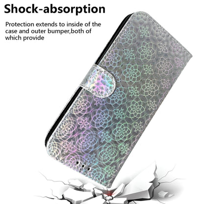 For Samsung Galaxy S25 5G Colorful Magnetic Buckle Leather Phone Case(Silver) - Galaxy S25 5G Cases by buy2fix | Online Shopping UK | buy2fix