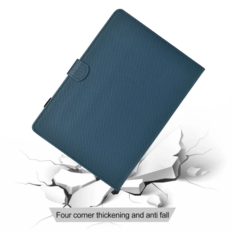 For Samsung Galaxy Tab S5e Solid Color Fiber Texture Smart Tablet Leather Case(Royal Blue) - Tab S5E 10.5 T720 / T725 by buy2fix | Online Shopping UK | buy2fix