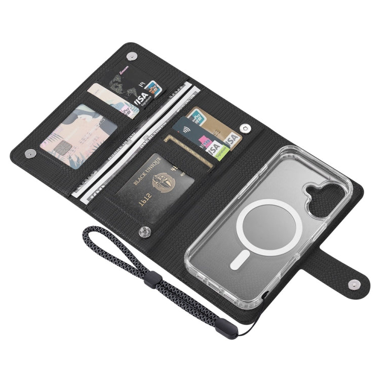 For iPhone 15 Pro Max ViLi GHA-C Series RFID MagSafe Magnetic Flip Leather Phone Case(Black) - iPhone 15 Pro Max Cases by ViLi | Online Shopping UK | buy2fix