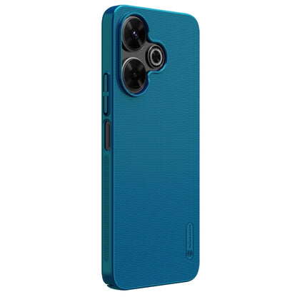 For Xiaomi Poco M6 4G NILLKIN Frosted PC Phone Case(Blue) - Xiaomi Cases by NILLKIN | Online Shopping UK | buy2fix