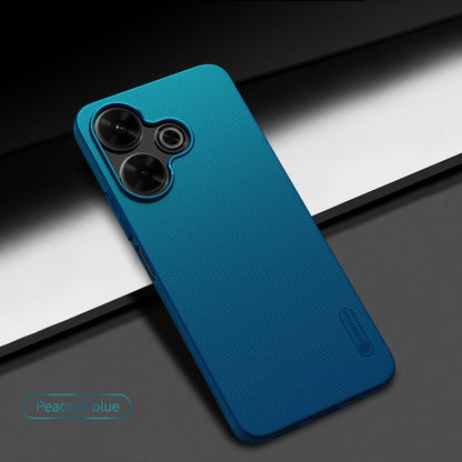 For Xiaomi Poco M6 4G NILLKIN Frosted PC Phone Case(Blue) - Xiaomi Cases by NILLKIN | Online Shopping UK | buy2fix