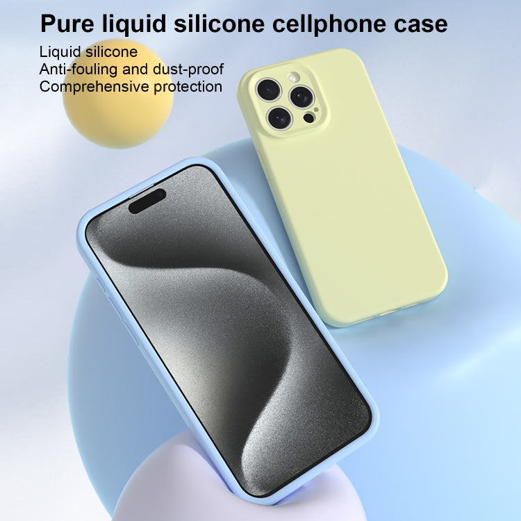 For iPhone 16 Precise Hole Liquid Silicone Jelly Color Full Coverage Phone Case(Plum Colored) - iPhone 16 Cases by buy2fix | Online Shopping UK | buy2fix