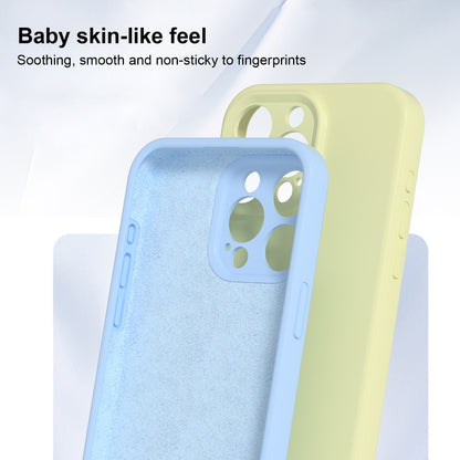 For iPhone 16 Precise Hole Liquid Silicone Jelly Color Full Coverage Phone Case(Willow Green) - iPhone 16 Cases by buy2fix | Online Shopping UK | buy2fix