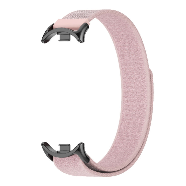 For Xiaomi Smart Band 9 / 8 MIJOBS Nylon Watch Band Wristband(Pink Black) - Watch Bands by MIJOBS | Online Shopping UK | buy2fix