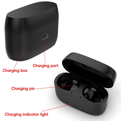 For Jabra Elite 5 Wireless Bluetooth Earphone Charging Box(Black) - Other Accessories by buy2fix | Online Shopping UK | buy2fix