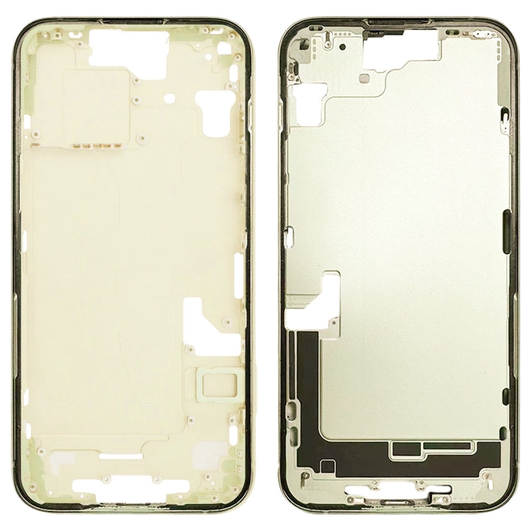 For iPhone 15 Middle Frame Bezel Plate with Side Keys + Card Tray, Version:China Version(Yellow) - LCD Related Parts by buy2fix | Online Shopping UK | buy2fix