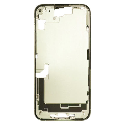 For iPhone 15 Middle Frame Bezel Plate with Side Keys + Card Tray, Version:China Version(Yellow) - LCD Related Parts by buy2fix | Online Shopping UK | buy2fix