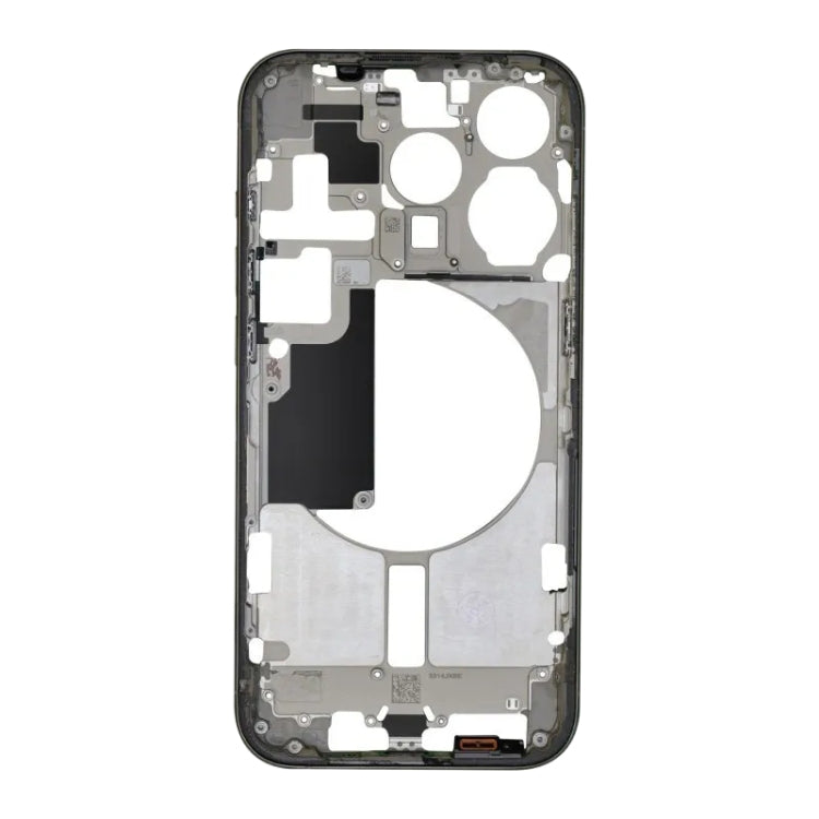 For iPhone 15 Pro Middle Frame Bezel Plate with Side Keys + Card Tray, Version:China Version(Black) - LCD Related Parts by buy2fix | Online Shopping UK | buy2fix