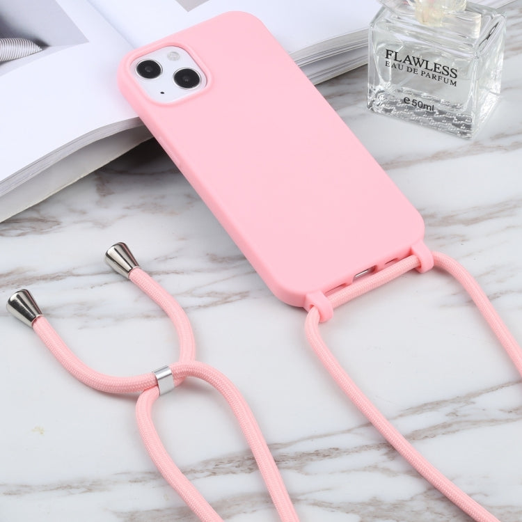 For iPhone 16 Pro Candy Colors TPU Protective Phone Case with Lanyard (Pink) - iPhone 16 Pro Cases by buy2fix | Online Shopping UK | buy2fix