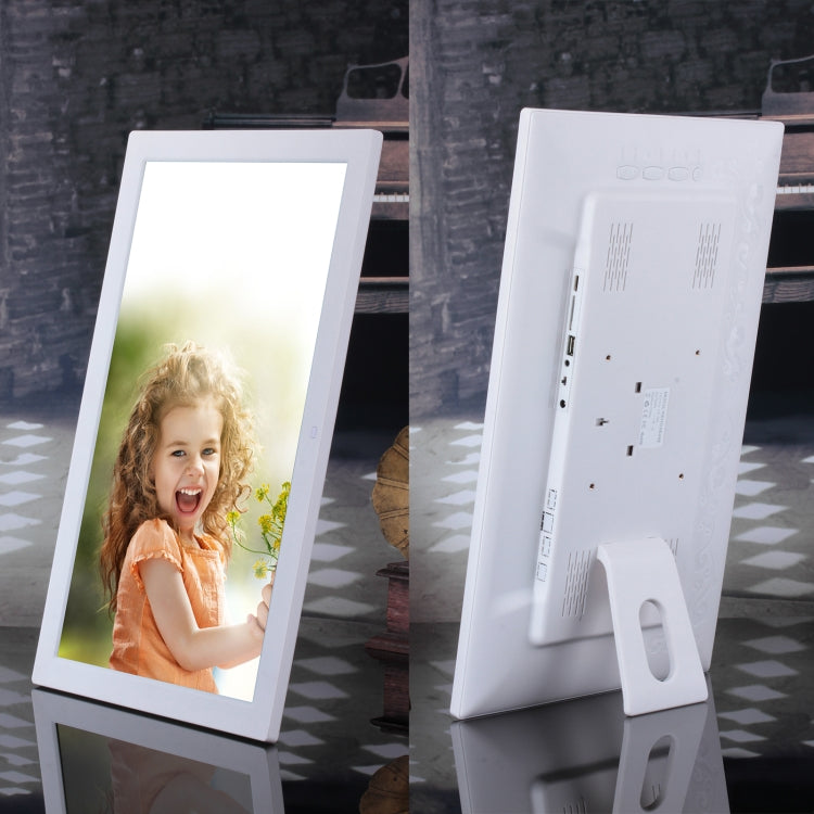 18.5 inch IPS Screen Digital Photo Frame, Plug Type:US Plug(White) - 15 inch Above by buy2fix | Online Shopping UK | buy2fix