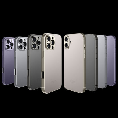 For iPhone 16 GKK AG Craft Skin Feel Full Coverage Phone Case(Mountain Gray) - iPhone 16 Cases by GKK | Online Shopping UK | buy2fix