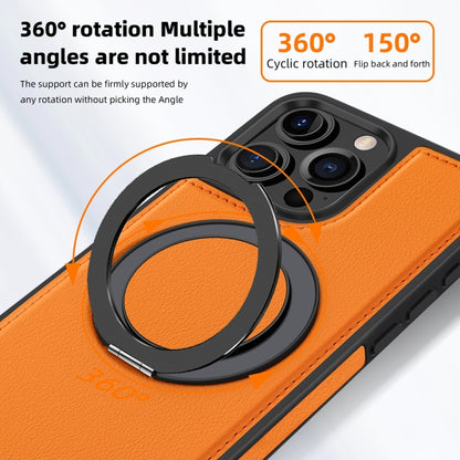 For iPhone 16 Pro Max Yashi 360 Degree Rotating MagSafe Holder Phone Case(Orange) - iPhone 16 Pro Max Cases by buy2fix | Online Shopping UK | buy2fix