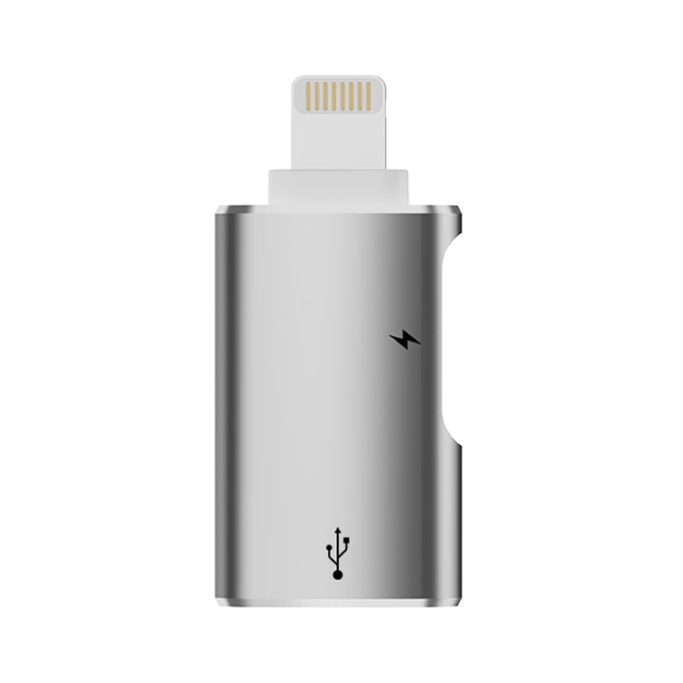 8 Pin to USB, USB-C / Type-C OTG Adapter(Silver) - Converter & Adapter by buy2fix | Online Shopping UK | buy2fix