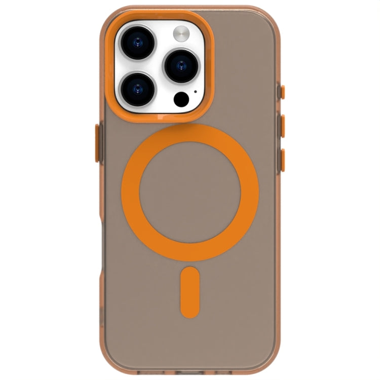 For iPhone 16 Pro Candy Magsafe PC Hybrid TPU Phone Case(Orange) - iPhone 16 Pro Cases by buy2fix | Online Shopping UK | buy2fix