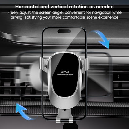 WEKOME WA-S58 K-Captain Metal Car Air Outlet Gravity Holder(Tarnish) - Car Holders by WK | Online Shopping UK | buy2fix