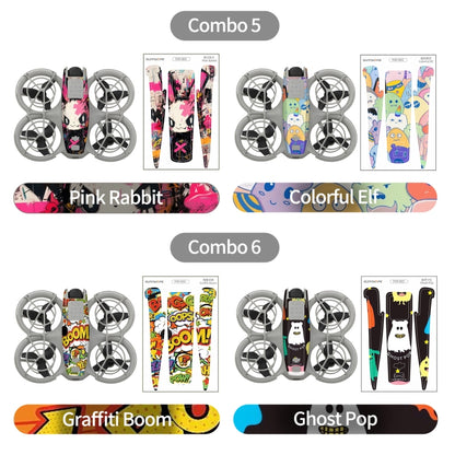 For DJI Neo 2pcs Combo Drone Body Protective Stickers(Graffiti Boom + Ghost Pop) - Stickers by Sunnylife | Online Shopping UK | buy2fix