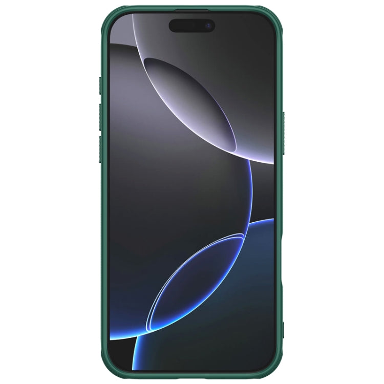 For iPhone 16 Pro NILLKIN Frosted Shield Pro PC + TPU Phone Case(Green) - iPhone 16 Pro Cases by NILLKIN | Online Shopping UK | buy2fix