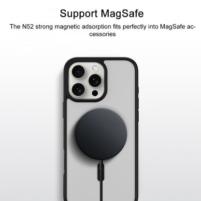 For iPhone 16 Plus TGVIS GRACE Series MagSafe Frosted Translucent Phone Case(White) - iPhone 16 Plus Cases by TGVIS | Online Shopping UK | buy2fix