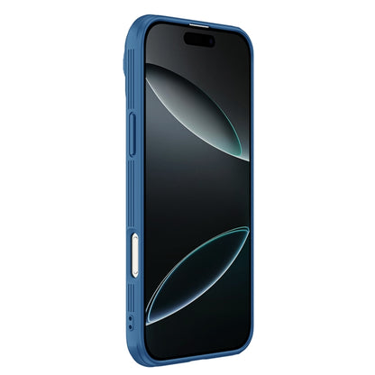 For iPhone 16 Pro Max NILLKIN Black Mirror Prop CD Texture Mirror Phone Case(Blue) - iPhone 16 Pro Max Cases by NILLKIN | Online Shopping UK | buy2fix