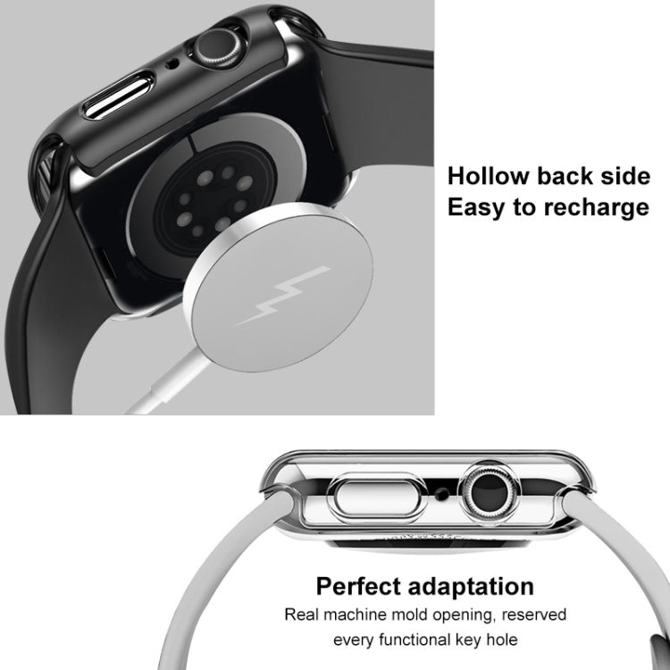 For Apple Watch Series 10 46mm imak Integrated Watch Case with Film(White) - Watch Cases by imak | Online Shopping UK | buy2fix