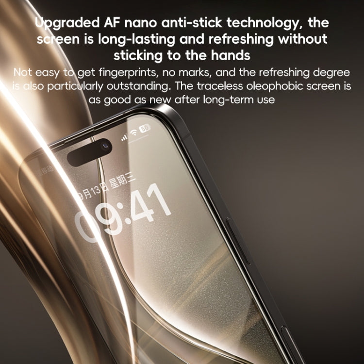 For iPhone 16 Pro Benks Black Gold Series 3D Heat Bending Full Glue Full Coverage HD Tempered Film - iPhone 16 Pro Tempered Glass by Benks | Online Shopping UK | buy2fix