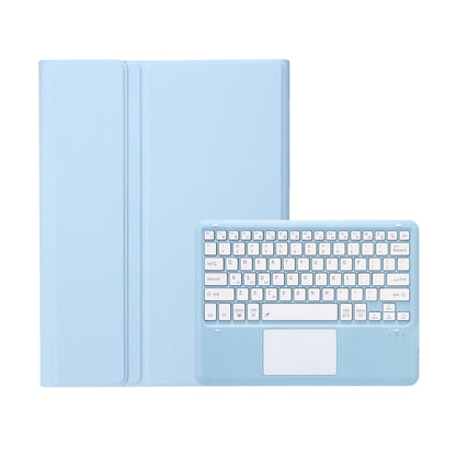 For Samsung Galaxy Tab S10 Ultra A910B-A Touch Pad Detachable Bluetooth Keyboard Leather Tablet Case(Sky Blue) - Samsung Keyboard by buy2fix | Online Shopping UK | buy2fix