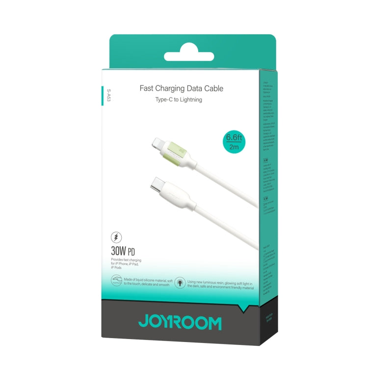 JOYROOM S-A53 Fluorescent Series 30W Type-C to 8 Pin Fast Charging Data Cable, Length:2m(Beige) - 2 in 1 Cable by JOYROOM | Online Shopping UK | buy2fix