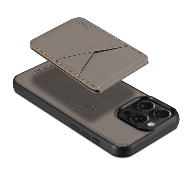 For iPhone 16 ESEBLE E3 Plain Texture Card Slots MagSafe RFID Leather Case(Grey) - iPhone 16 Cases by ESEBLE | Online Shopping UK | buy2fix