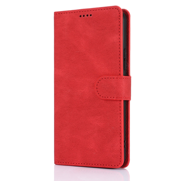 For iPhone 16 Plus Fantasy Skin-feel Calfskin Texture Leather Phone Case(Red) - iPhone 16 Plus Cases by buy2fix | Online Shopping UK | buy2fix