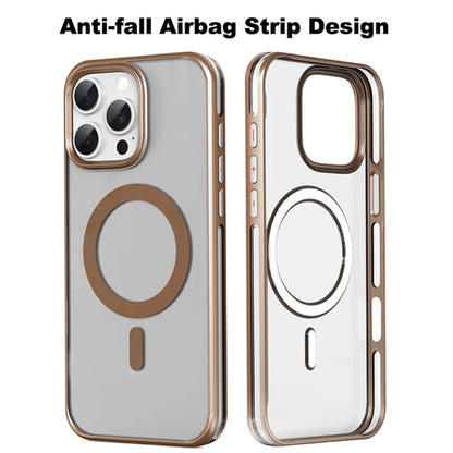 For iPhone 16 Pro Mutural Airbag Anti-fall MagSafe Magnetic Phone Case(Desert Gold) - iPhone 16 Pro Cases by Mutural | Online Shopping UK | buy2fix