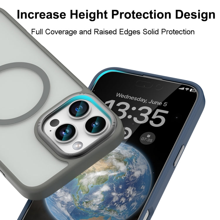 For iPhone 16 Mutural Skin Feel Series Frosted MagSafe Magnetic Phone Case(Light Blue) - iPhone 16 Cases by Mutural | Online Shopping UK | buy2fix