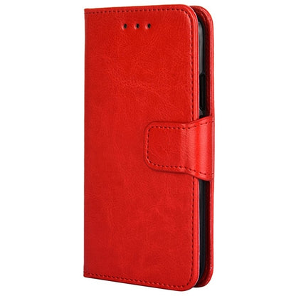 For iPhone 16 Crystal Texture Leather Phone Case(Red) - iPhone 16 Cases by buy2fix | Online Shopping UK | buy2fix