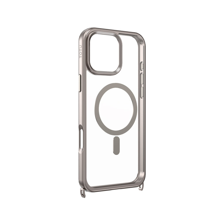 For iPhone 16 Pro Max TOTU PC-27 MagSafe Magnetic Hidden Metal Buckle Phone Case(Titanium) - iPhone 16 Pro Max Cases by TOTUDESIGN | Online Shopping UK | buy2fix