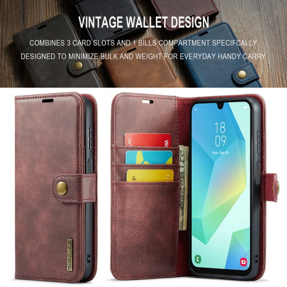 For Samsung Galaxy A16 5G DG.MING Crazy Horse Texture Detachable Magnetic Leather Case(Red) - Galaxy Phone Cases by DG.MING | Online Shopping UK | buy2fix