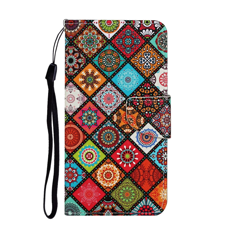 For Samsung Galaxy S25 5G Colored Drawing Pattern Leather Phone Case(Ethnic Style) - Galaxy S25 5G Cases by buy2fix | Online Shopping UK | buy2fix