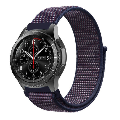 For Samsung Galaxy Watch 42mm Nylon Braided Watch Band(Indigo) - Watch Bands by buy2fix | Online Shopping UK | buy2fix