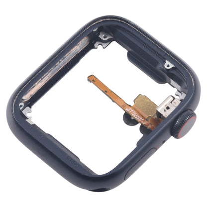 For Apple Watch Series 7 / 8 / 9 41MM LTE Aluminium Alloy Middle Frame Bezel Plate with Crown Spin Axis Flex Cable(Midnight) - Middle Frame by buy2fix | Online Shopping UK | buy2fix