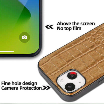 For iPhone 16 Pro Max VIETAO Alligator Texture PU Phone Case(Brown) - iPhone 16 Pro Max Cases by VIETAO | Online Shopping UK | buy2fix