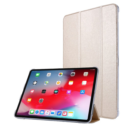 Silk Texture Flip Magnetic PU Leather Smart Case with Three-folding Holder For iPad Air 11 2024 / Air 2022 / 2020 10.9(Gold) - iPad Air (2022) / (2020) 10.9 Cases by buy2fix | Online Shopping UK | buy2fix