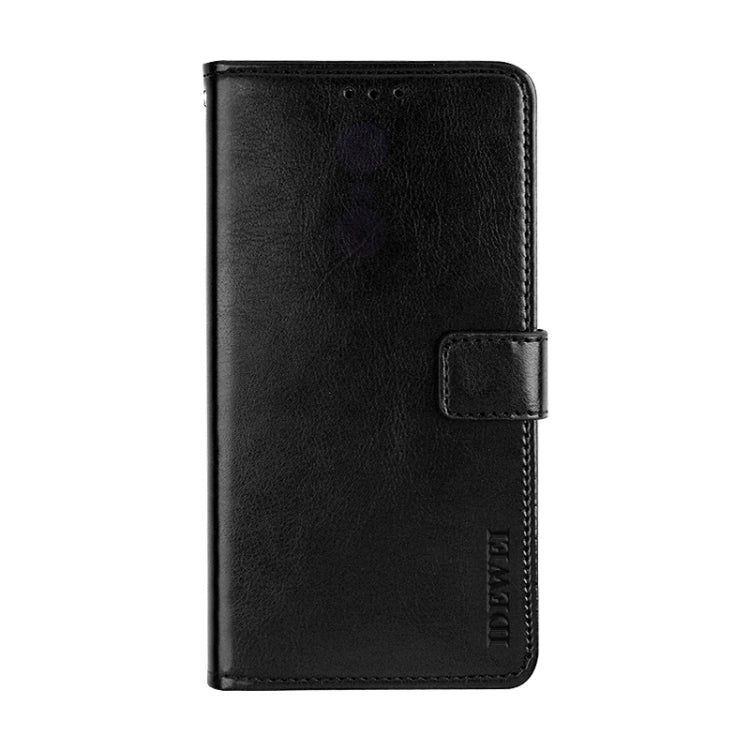 For Blackview BV9900 Pro idewei Crazy Horse Texture Horizontal Flip Leather Case with Holder & Card Slots & Wallet(Black) - More Brand by idewei | Online Shopping UK | buy2fix