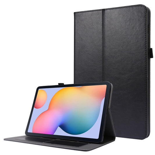 For Samsung Galaxy Tab S8 / Galaxy Tab S7 / SM-870 Crazy Horse Texture Horizontal Flip Leather Case with 2-folding Holder & Card Slot(Black) - Galaxy Tab S8 Cases by buy2fix | Online Shopping UK | buy2fix