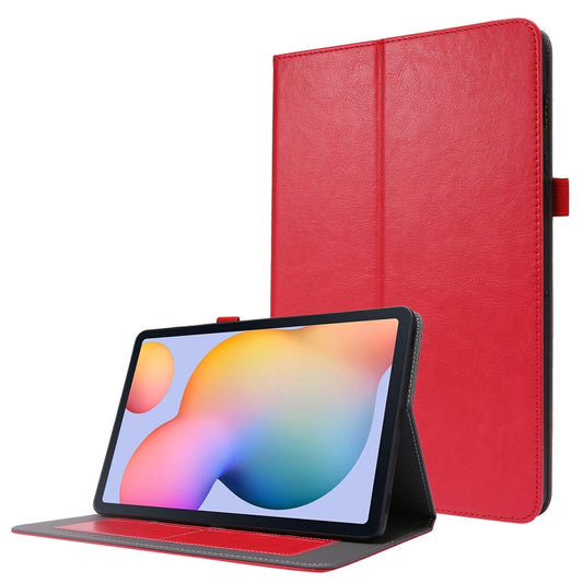 For Samsung Galaxy Tab S8 / Galaxy Tab S7 / SM-870 Crazy Horse Texture Horizontal Flip Leather Case with 2-folding Holder & Card Slot(Red) - Galaxy Tab S8 Cases by buy2fix | Online Shopping UK | buy2fix