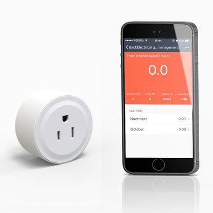 10A Smart WiFi Mini Plug APP Remote Control Timing Check Power Usage Smart Socket Works with Alexa & Google Home, AC 110V, US Plug - Smart Socket by buy2fix | Online Shopping UK | buy2fix