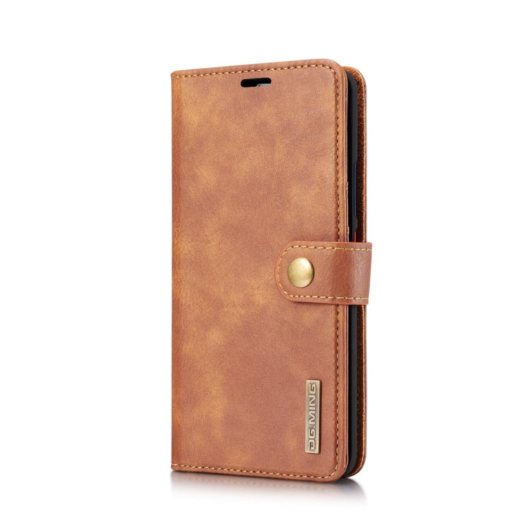 DG.MING Crazy Horse Texture Flip Detachable Magnetic Leather Case for Huawei Mate 20 Pro, with Holder & Card Slots & Wallet (Brown) - Huawei Cases by DG.MING | Online Shopping UK | buy2fix