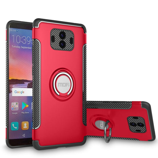 MOFI for  Mysterious Series Huawei Mate 10 Shockproof Protective Back Cover Case with Magnetic Rotatable Ring Holder (Red) - Huawei Cases by MOFI | Online Shopping UK | buy2fix