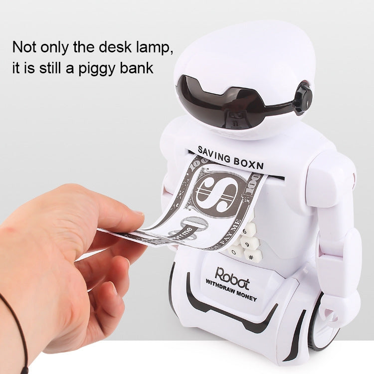 Multi-function Robot Piggy Bank Desk Lamp Code Money Box for Children - Piggy Banks by buy2fix | Online Shopping UK | buy2fix