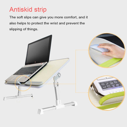 Portable Folding Adjustable Lifting Small Table Desk Holder Stand for Laptop / Notebook, Support 17 inch and Below Laptops, Max Load Weight: 40kg, Desk Surface Size: 60*30cm(Grey) - Laptop Stand by buy2fix | Online Shopping UK | buy2fix